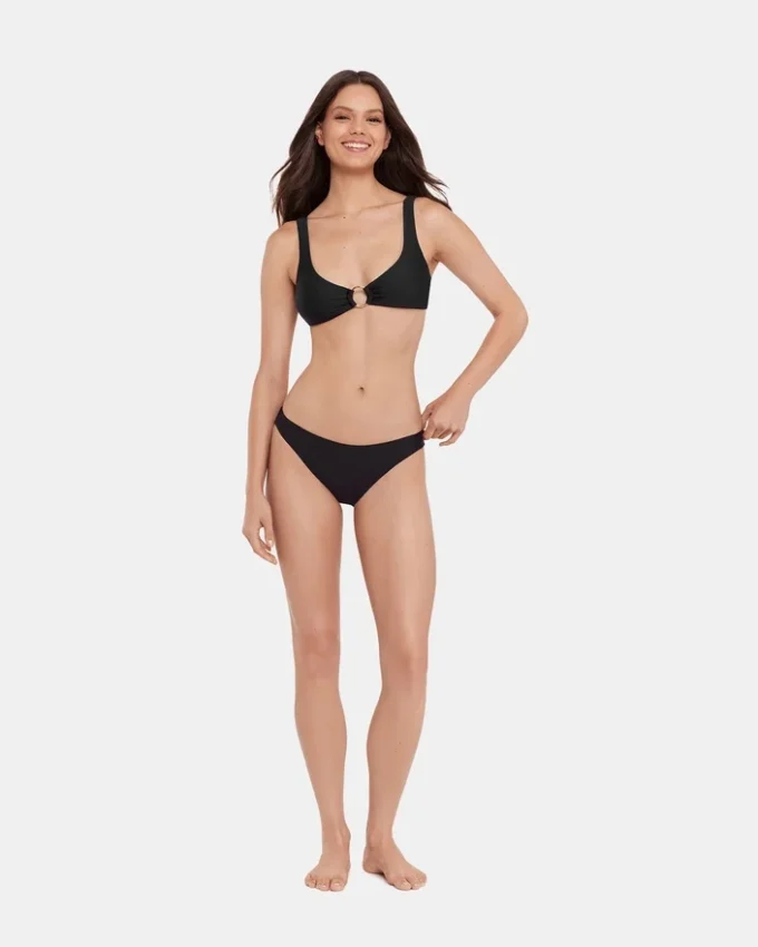 Partea inferioară a bikini-ului Sleek ‘N Chic negru
