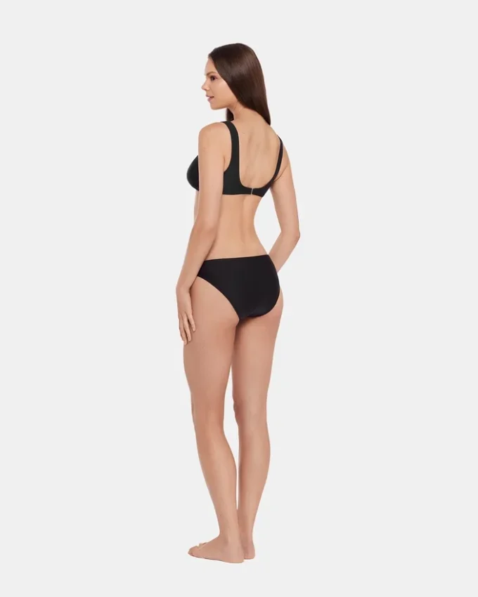 Partea inferioară a bikini-ului Sleek ‘N Chic negru