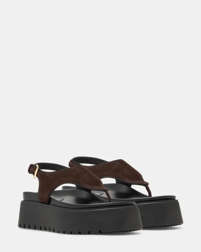 Tabor din piele de căprioară maro