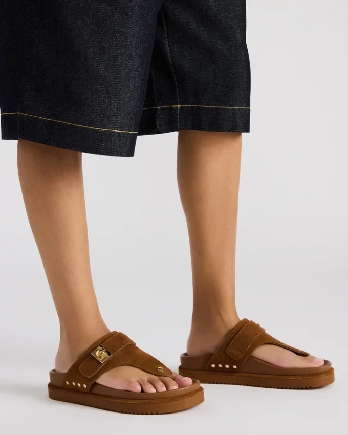 Thona din piele de căprioară maro Thona din piele de căprioară maro