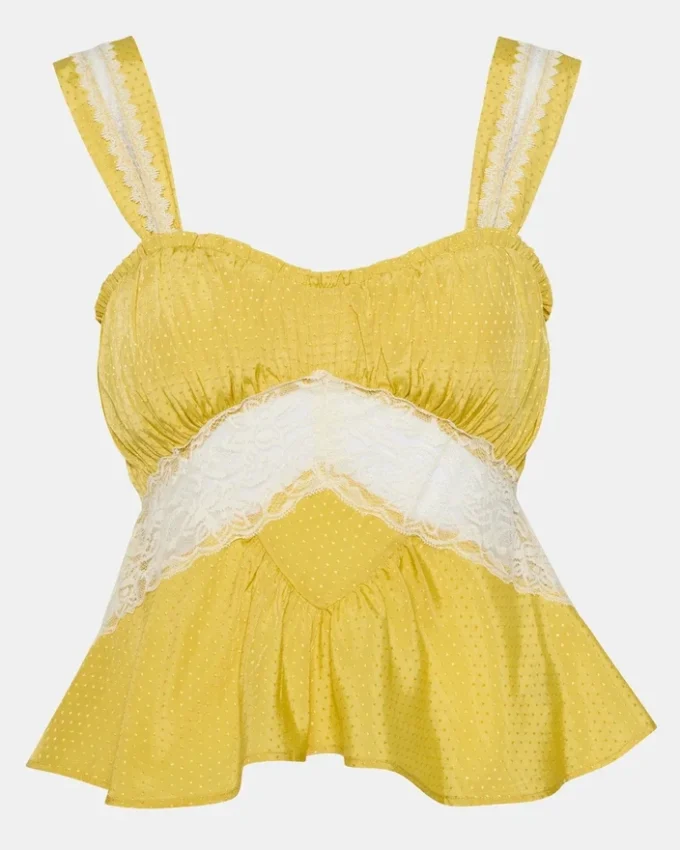 Top Cinthia Golden Lime