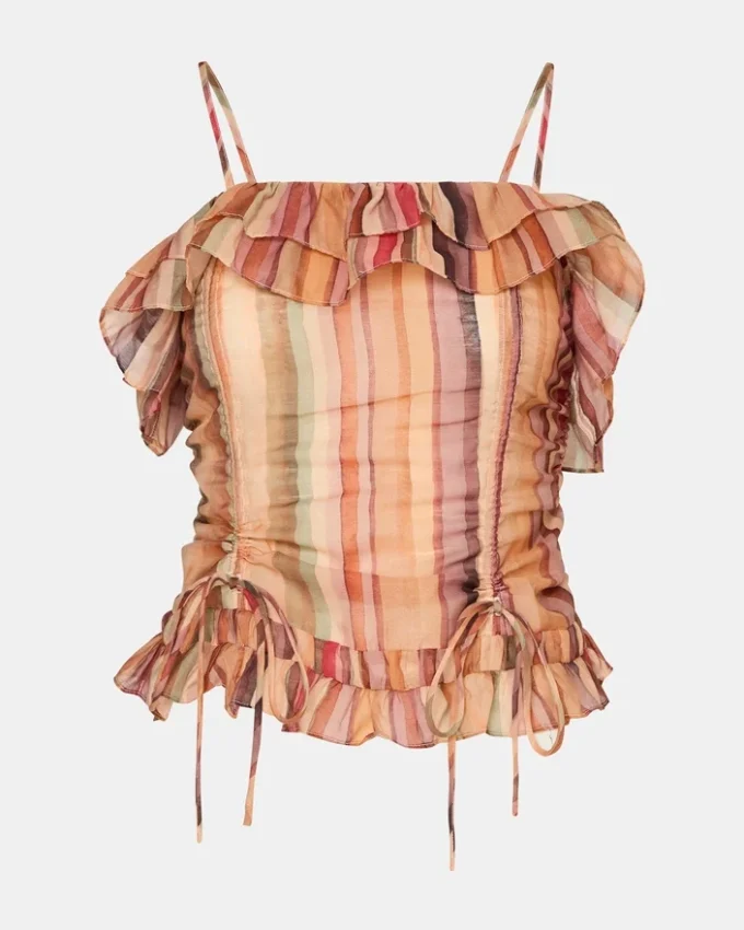 Top Shilloh cu dungi multicolore Top Shilloh cu dungi multicolore