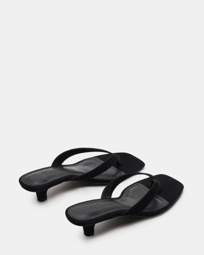 Tracie din piele de căprioară neagră