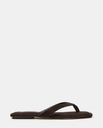 Trella din piele de căprioară maro