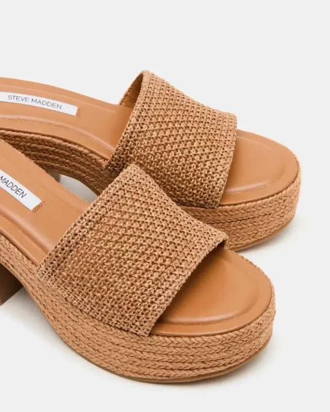 Trippy Cognac Raffia