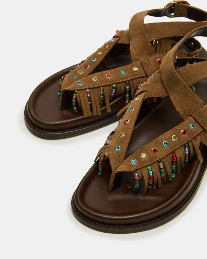 Wendell din piele de căprioară maro